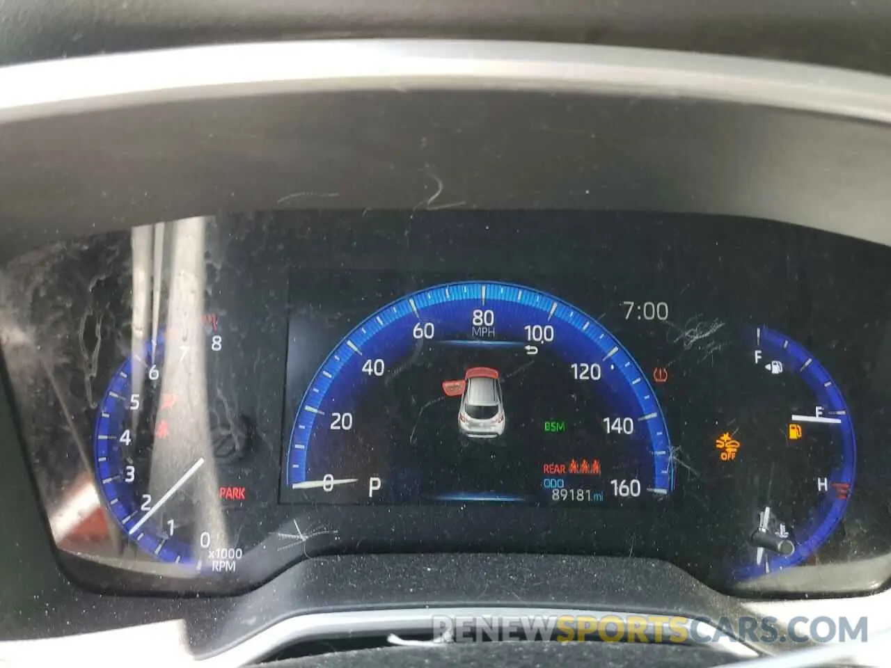 9 fotografías del automóvil dañado JTNK4RBE3K3054769 TOYOTA COROLLA 2019