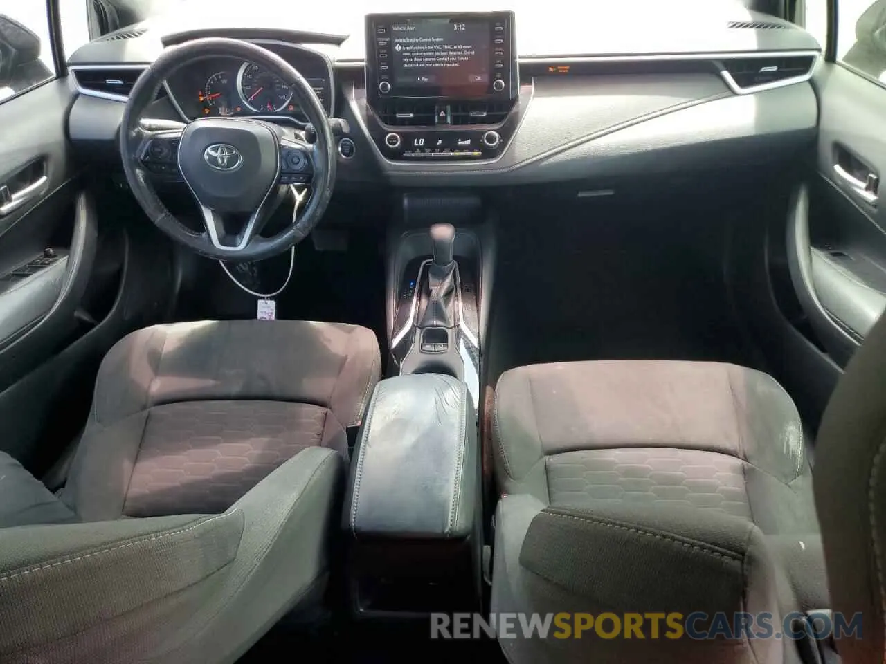 8 fotografías del automóvil dañado JTNK4RBE3K3064413 TOYOTA COROLLA 2019