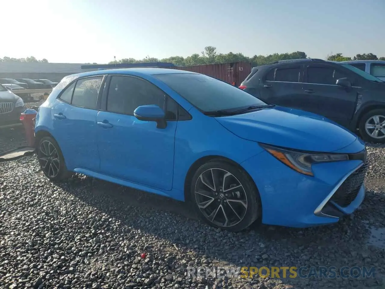 4 fotografías del automóvil dañado JTNK4RBE3K3068736 TOYOTA COROLLA 2019