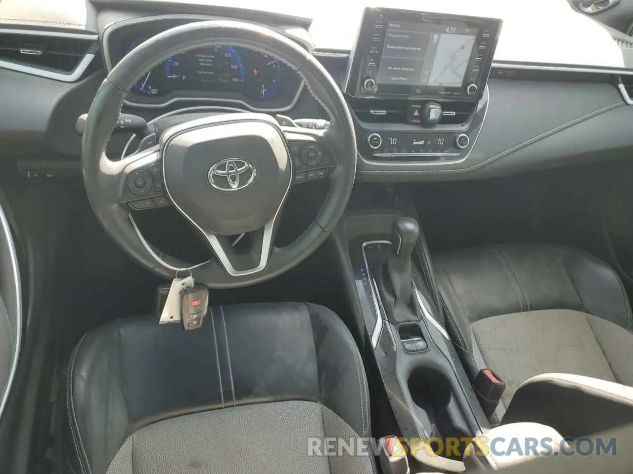 8 fotografías del automóvil dañado JTNK4RBE3K3068736 TOYOTA COROLLA 2019