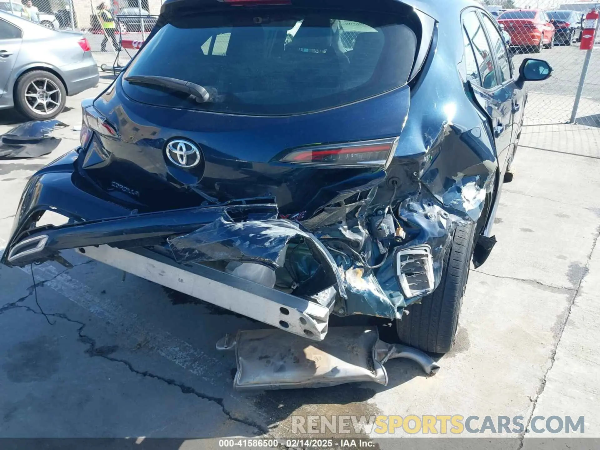 6 fotografías del automóvil dañado JTNK4RBE4K3004379 TOYOTA COROLLA 2019
