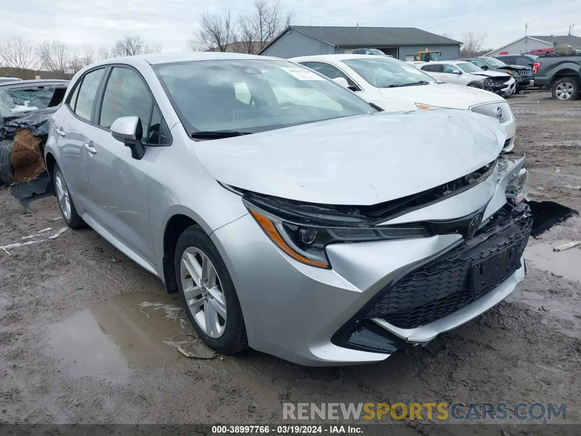 1 fotografías del automóvil dañado JTNK4RBE4K3017598 TOYOTA COROLLA 2019