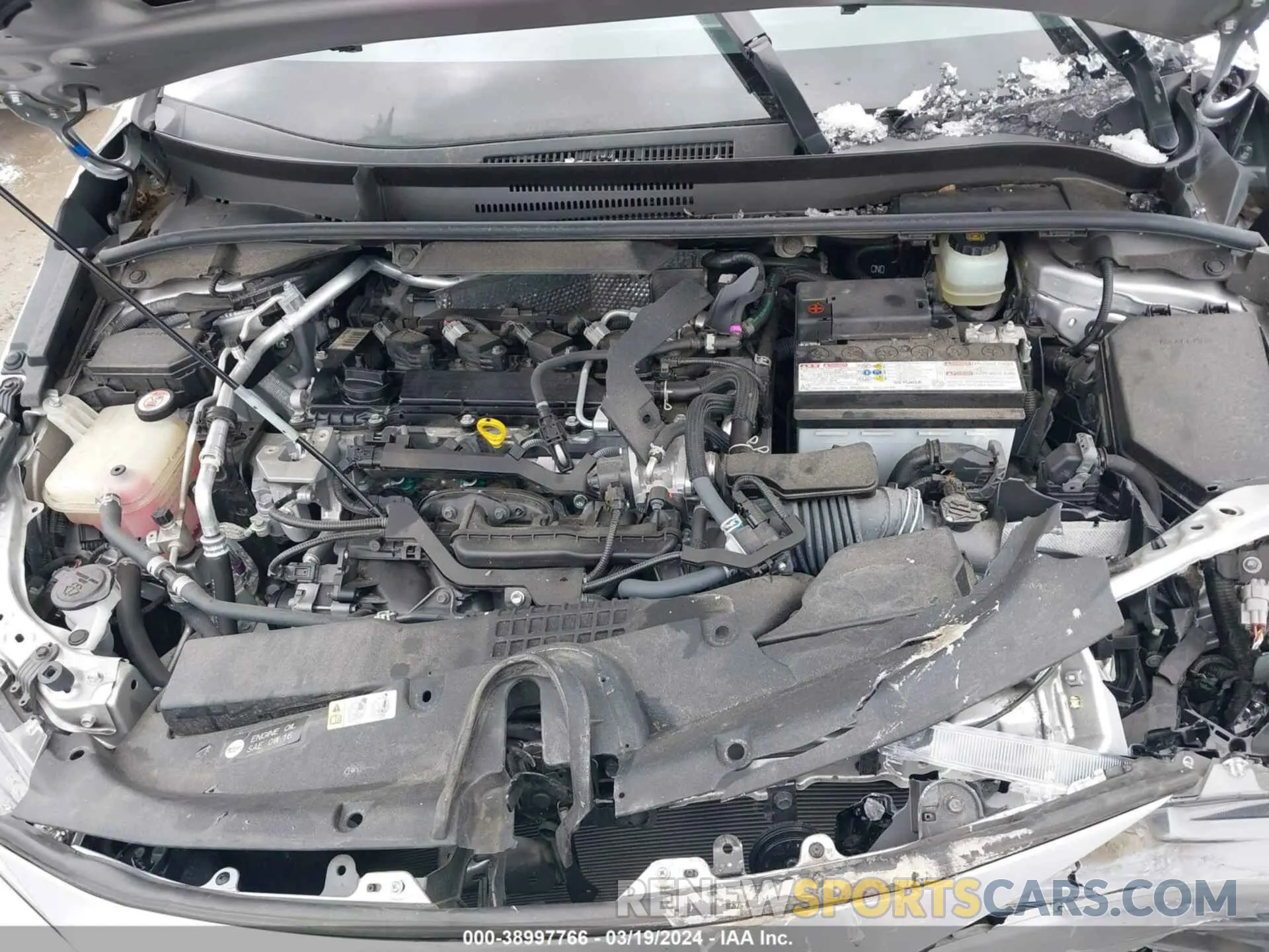 10 fotografías del automóvil dañado JTNK4RBE4K3017598 TOYOTA COROLLA 2019