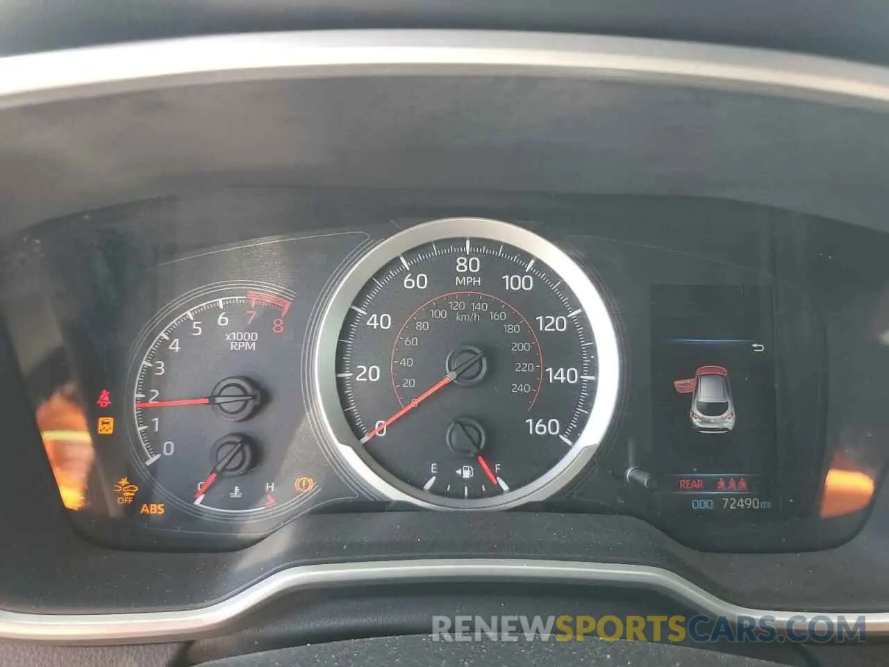 9 fotografías del automóvil dañado JTNK4RBE4K3027841 TOYOTA COROLLA 2019