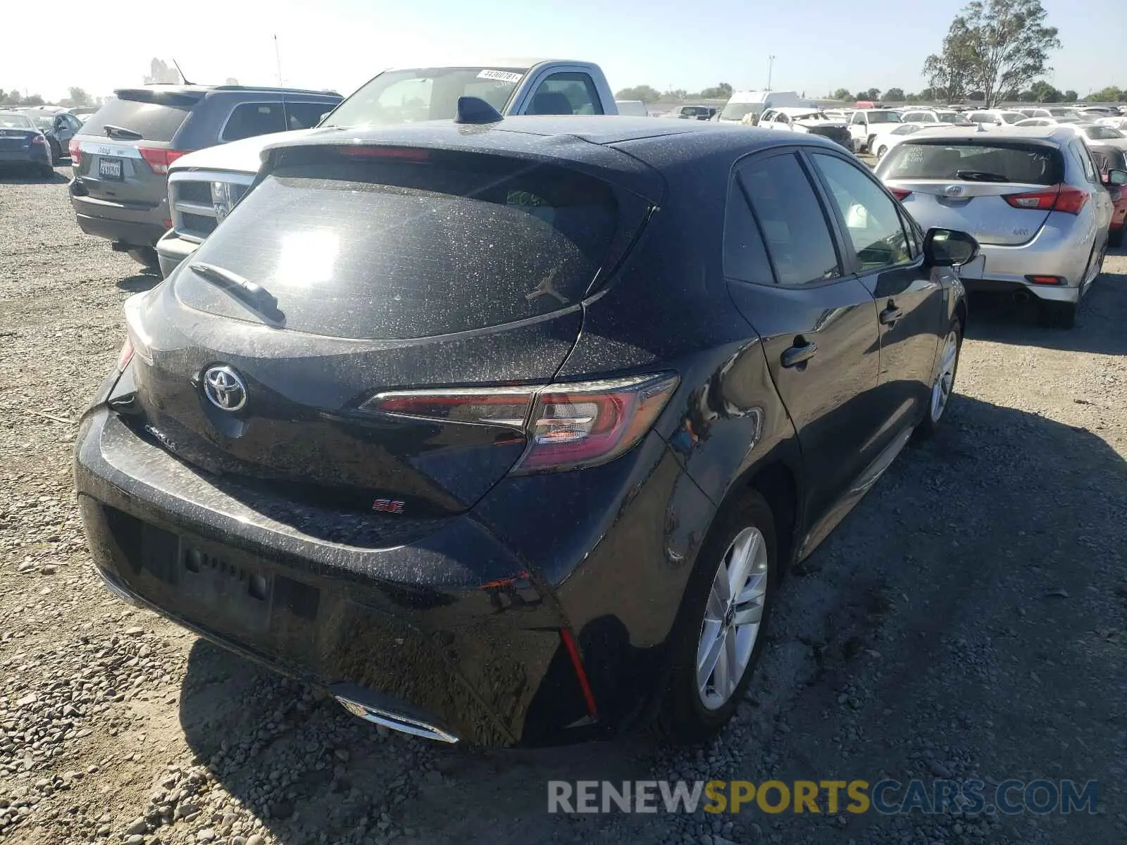 4 fotografías del automóvil dañado JTNK4RBE4K3051430 TOYOTA COROLLA 2019