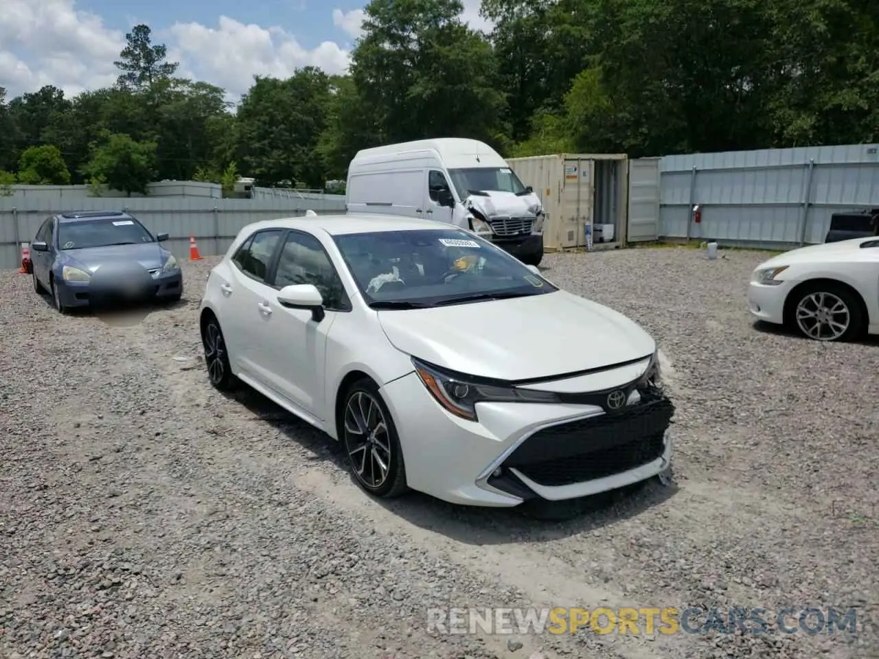1 fotografías del automóvil dañado JTNK4RBE4K3069670 TOYOTA COROLLA 2019