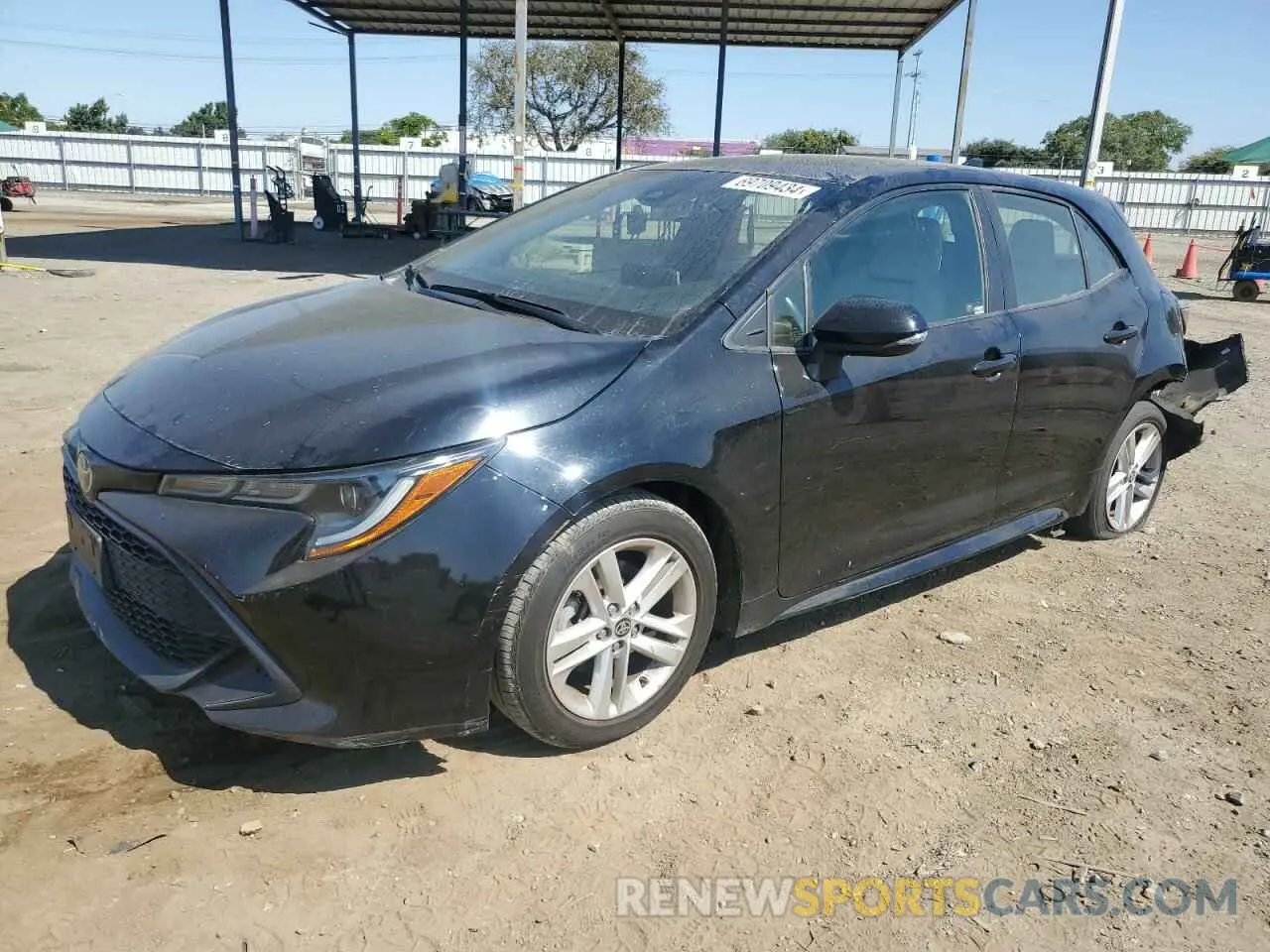 1 fotografías del automóvil dañado JTNK4RBE5K3004519 TOYOTA COROLLA 2019