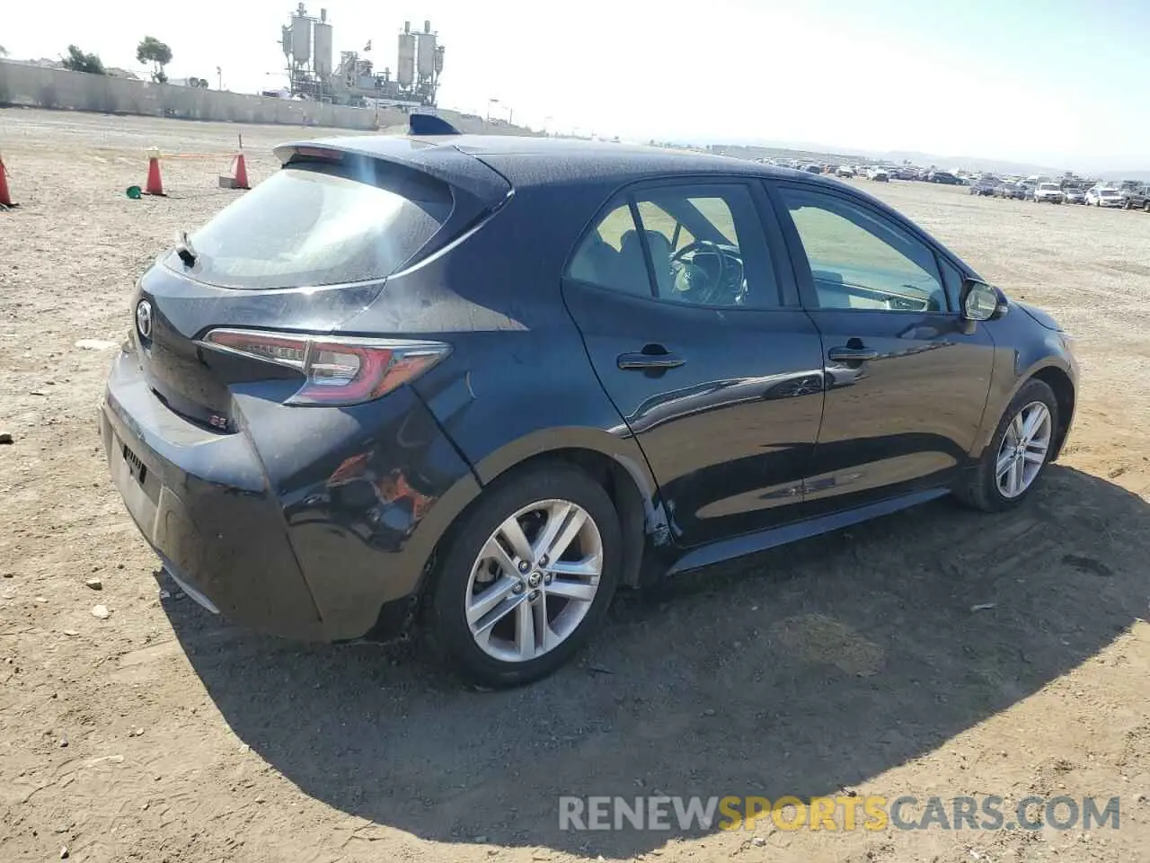 3 fotografías del automóvil dañado JTNK4RBE5K3004519 TOYOTA COROLLA 2019