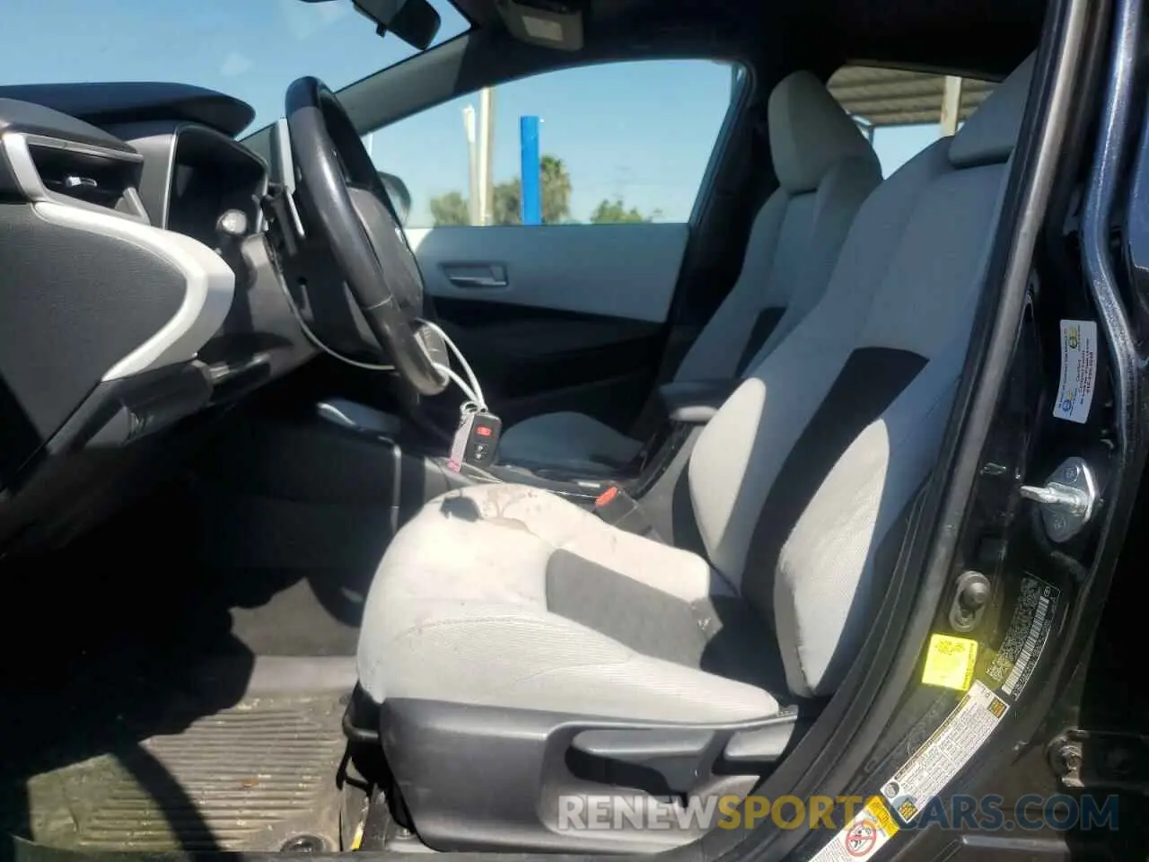 7 fotografías del automóvil dañado JTNK4RBE5K3004519 TOYOTA COROLLA 2019