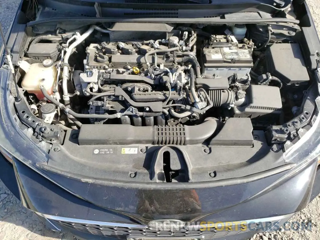 11 fotografías del automóvil dañado JTNK4RBE5K3006450 TOYOTA COROLLA 2019