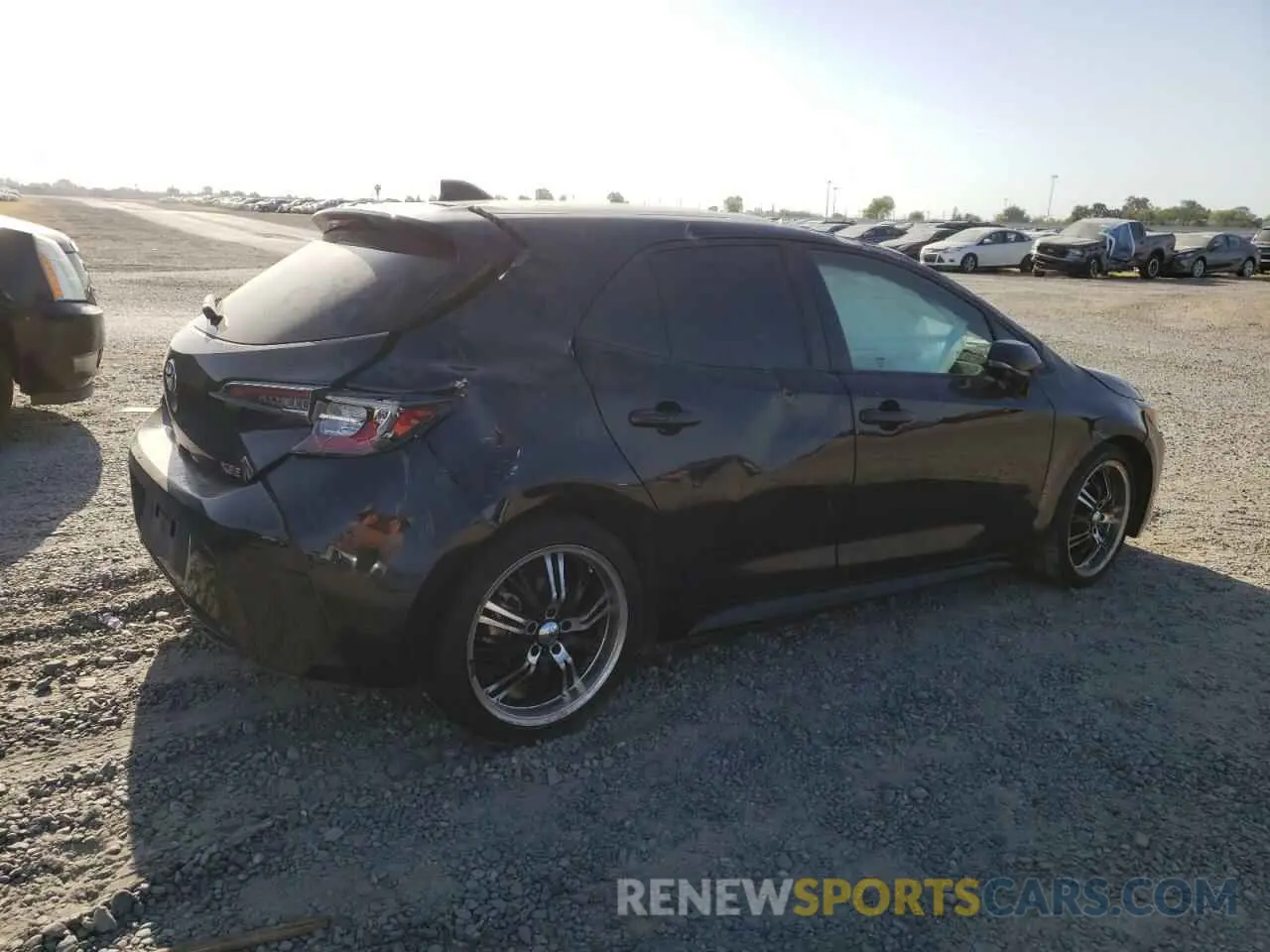 3 fotografías del automóvil dañado JTNK4RBE5K3006450 TOYOTA COROLLA 2019