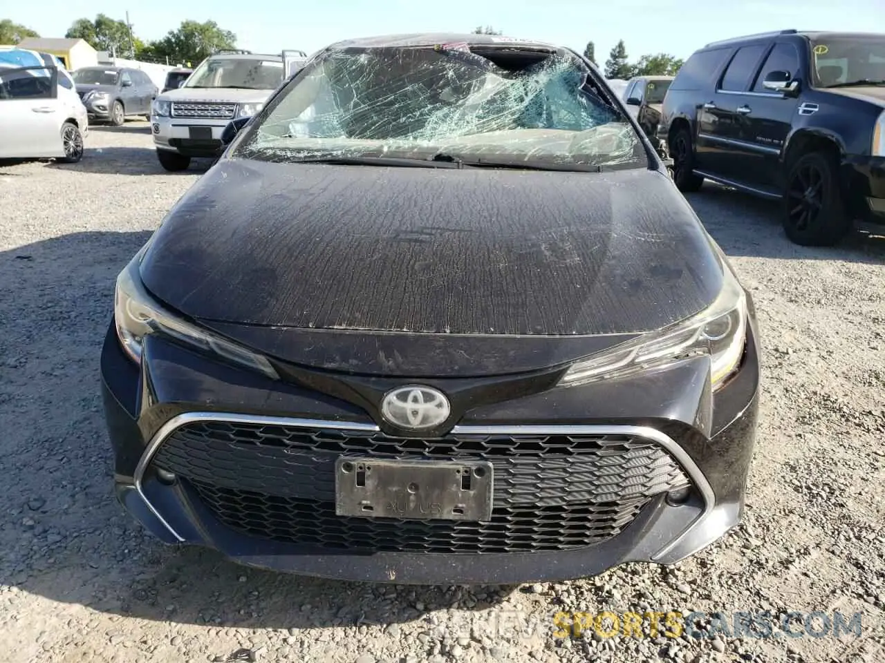 5 fotografías del automóvil dañado JTNK4RBE5K3006450 TOYOTA COROLLA 2019