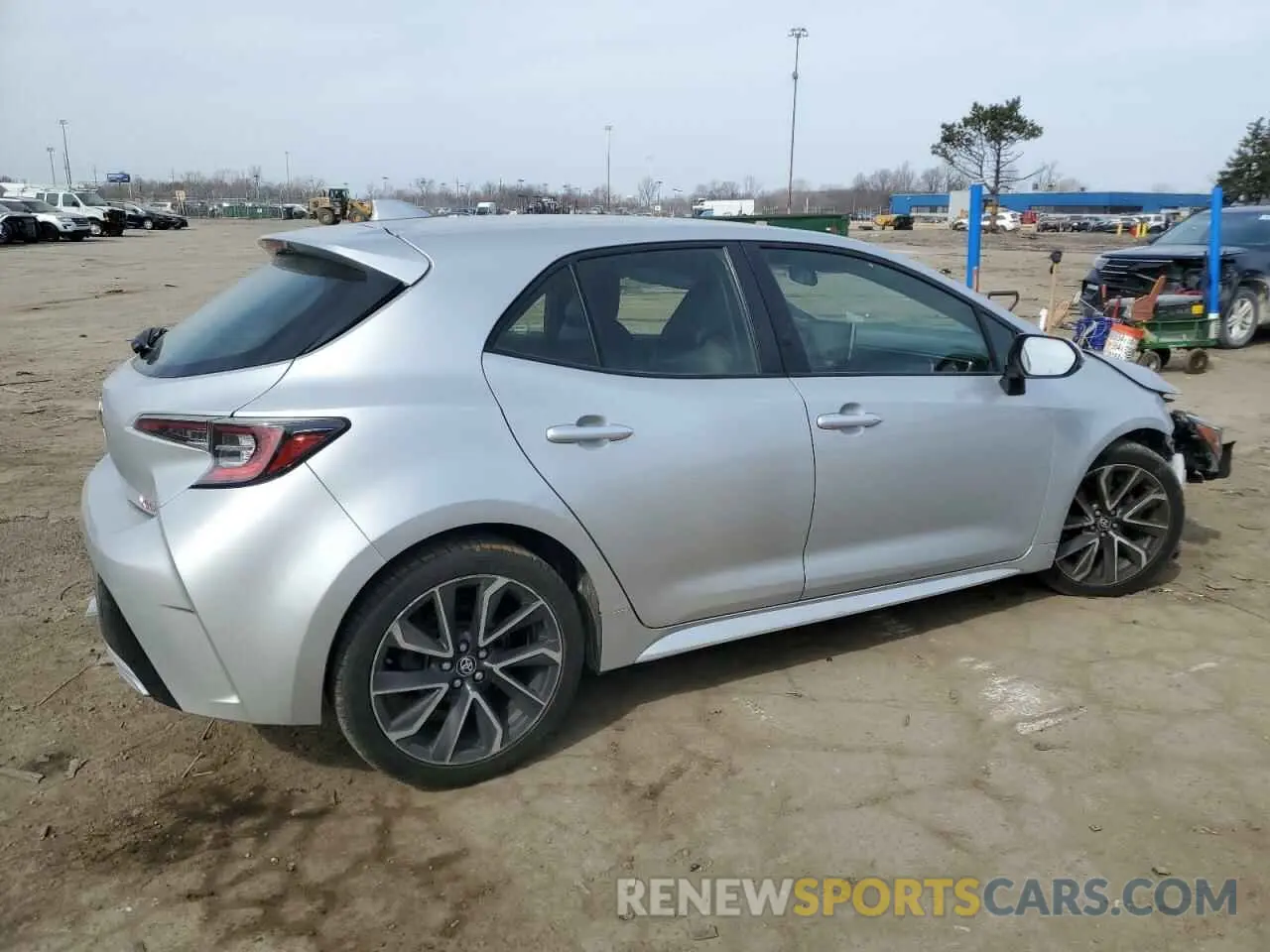 3 fotografías del automóvil dañado JTNK4RBE5K3018503 TOYOTA COROLLA 2019