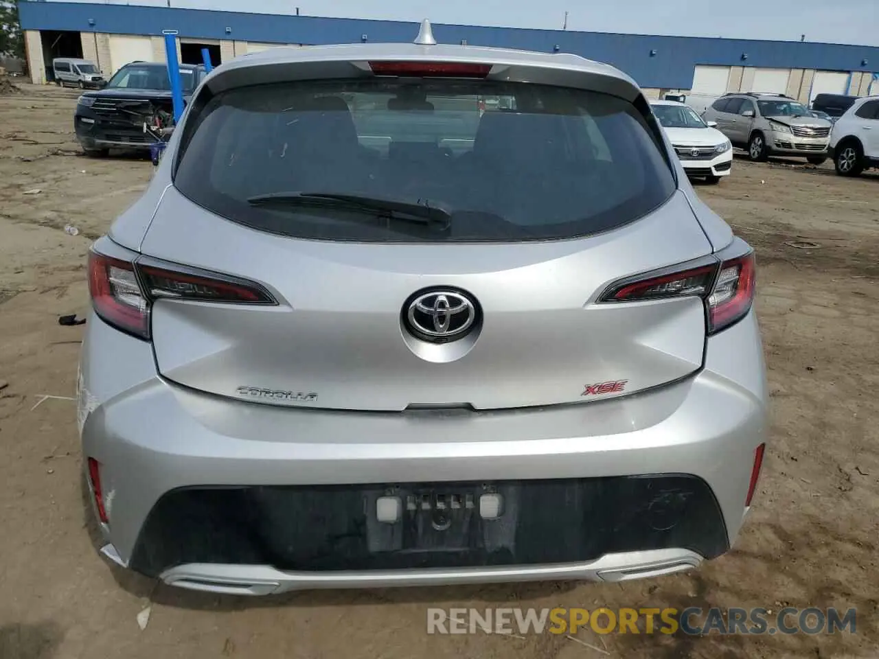 6 fotografías del automóvil dañado JTNK4RBE5K3018503 TOYOTA COROLLA 2019