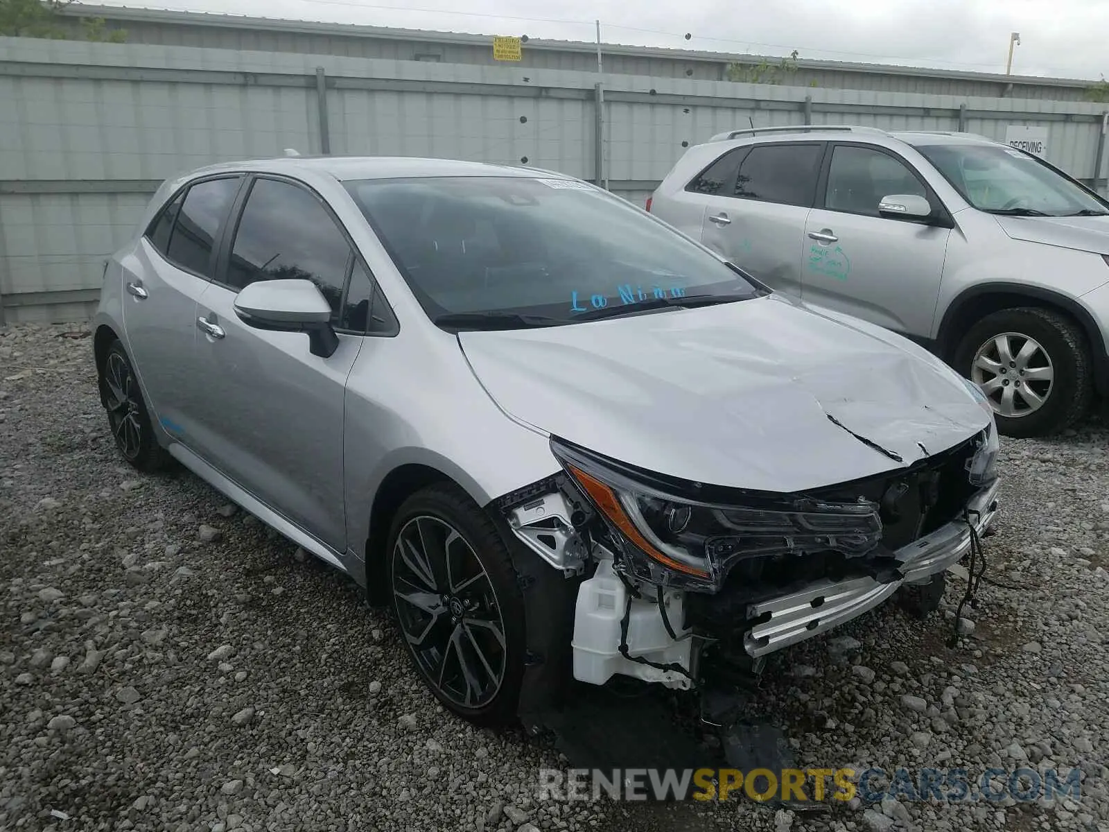 1 fotografías del automóvil dañado JTNK4RBE5K3024141 TOYOTA COROLLA 2019