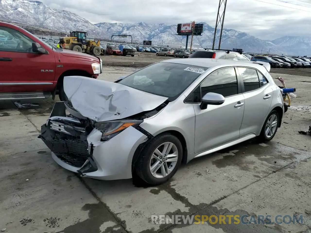1 fotografías del automóvil dañado JTNK4RBE5K3027301 TOYOTA COROLLA 2019