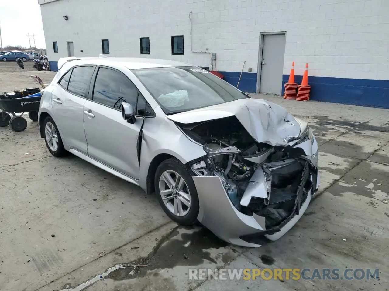 4 fotografías del automóvil dañado JTNK4RBE5K3027301 TOYOTA COROLLA 2019