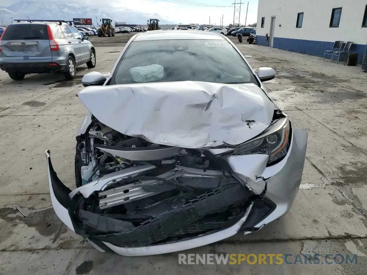 5 fotografías del automóvil dañado JTNK4RBE5K3027301 TOYOTA COROLLA 2019