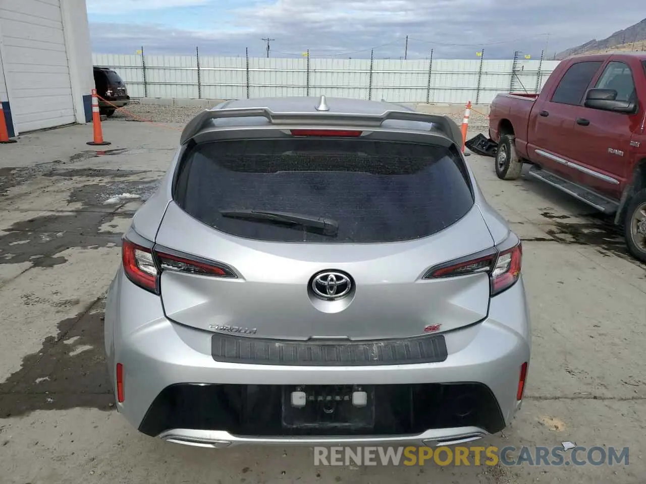 6 fotografías del automóvil dañado JTNK4RBE5K3027301 TOYOTA COROLLA 2019