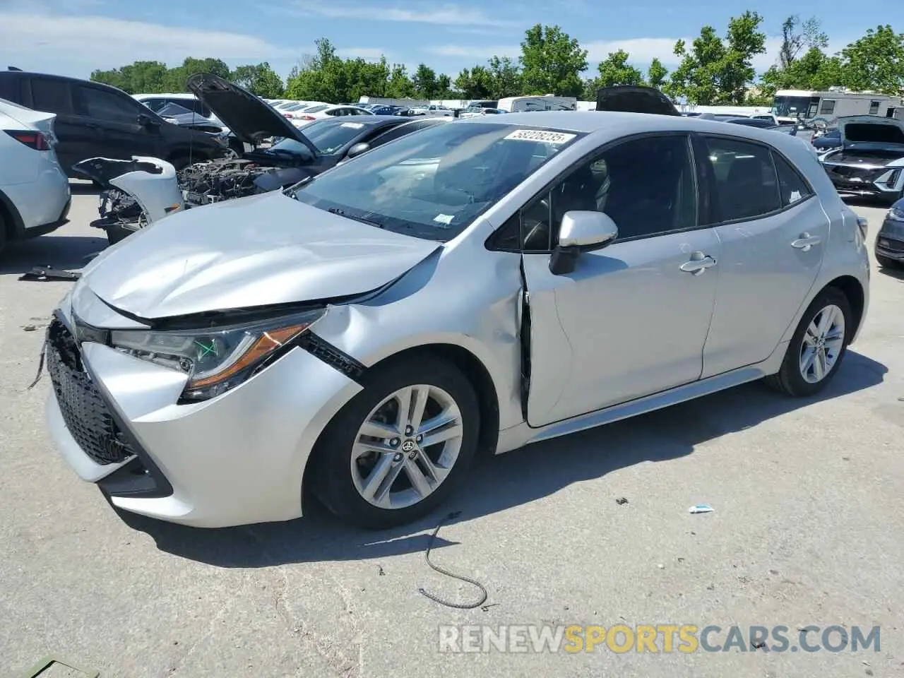 1 fotografías del automóvil dañado JTNK4RBE5K3031154 TOYOTA COROLLA 2019