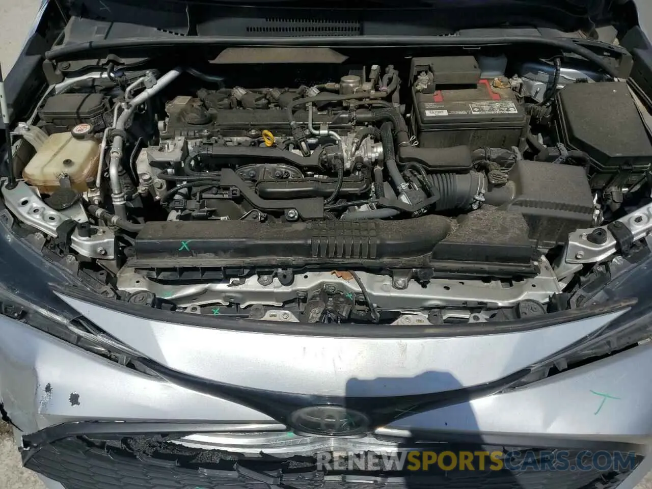 11 fotografías del automóvil dañado JTNK4RBE5K3031154 TOYOTA COROLLA 2019