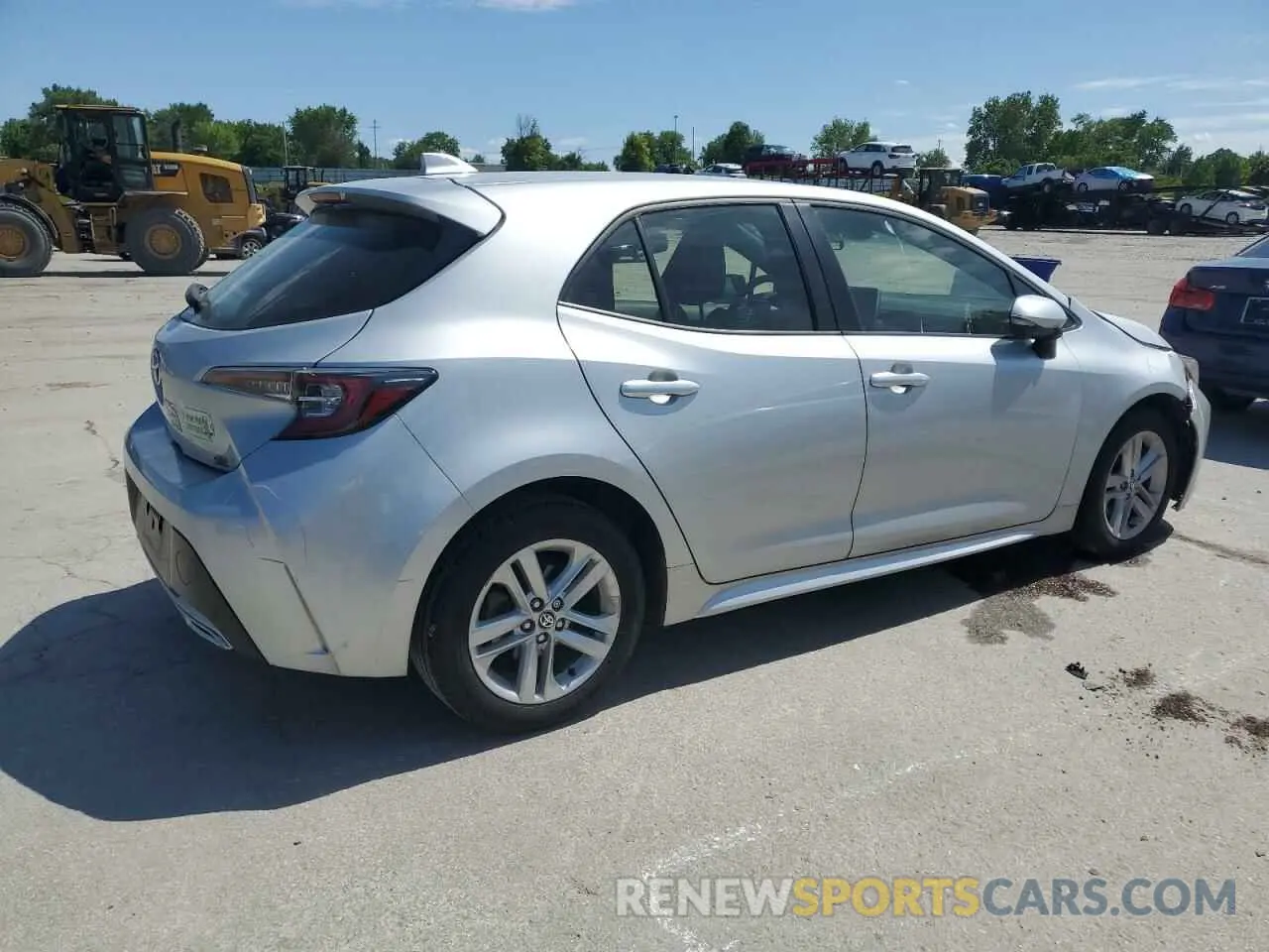 3 fotografías del automóvil dañado JTNK4RBE5K3031154 TOYOTA COROLLA 2019