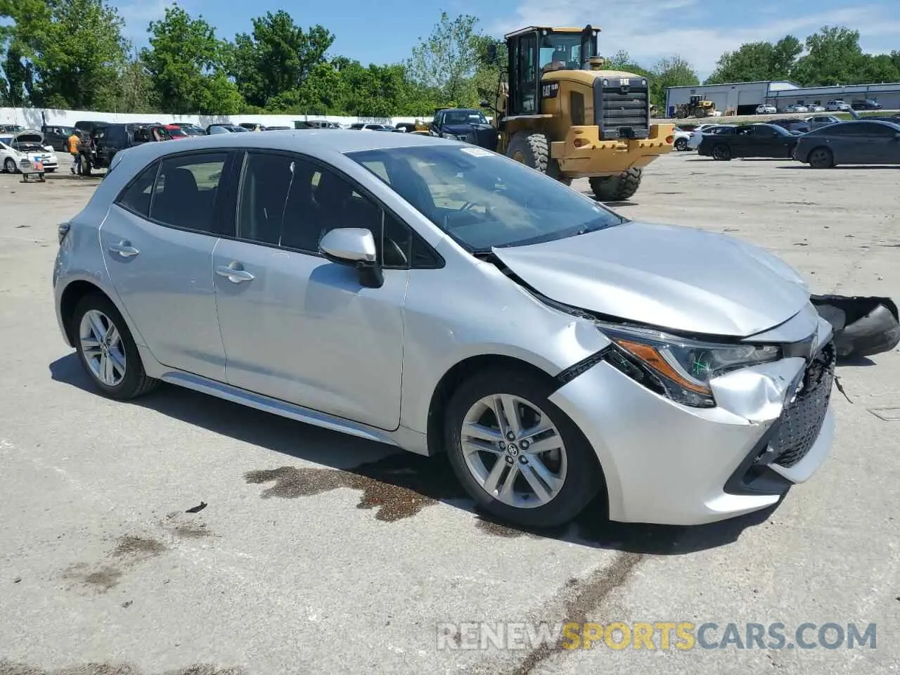4 fotografías del automóvil dañado JTNK4RBE5K3031154 TOYOTA COROLLA 2019