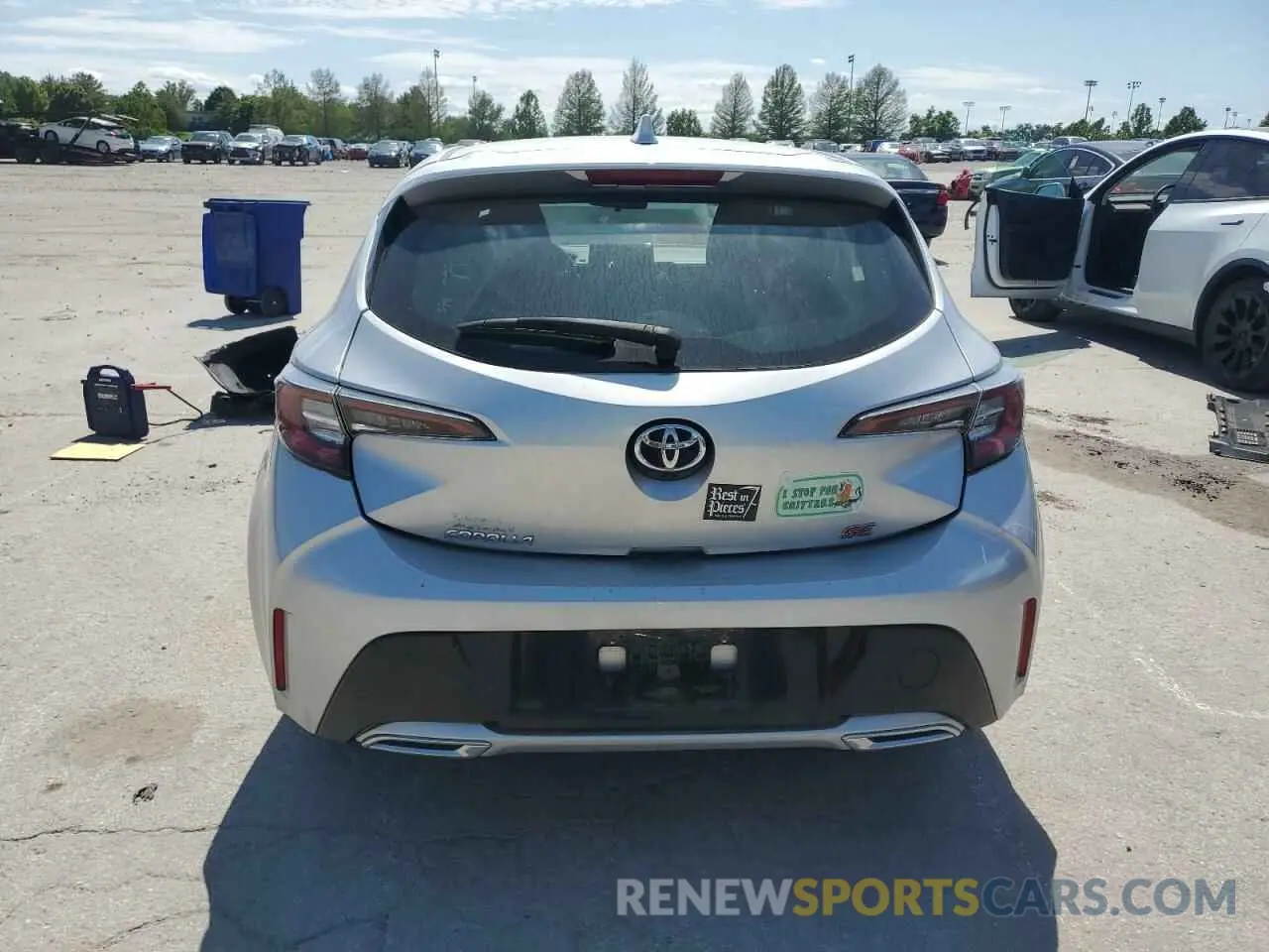 6 fotografías del automóvil dañado JTNK4RBE5K3031154 TOYOTA COROLLA 2019