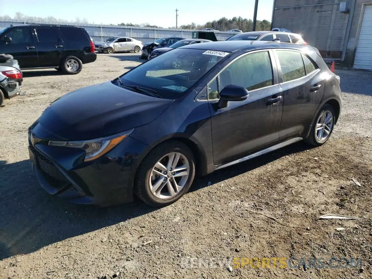 1 fotografías del automóvil dañado JTNK4RBE5K3040193 TOYOTA COROLLA 2019