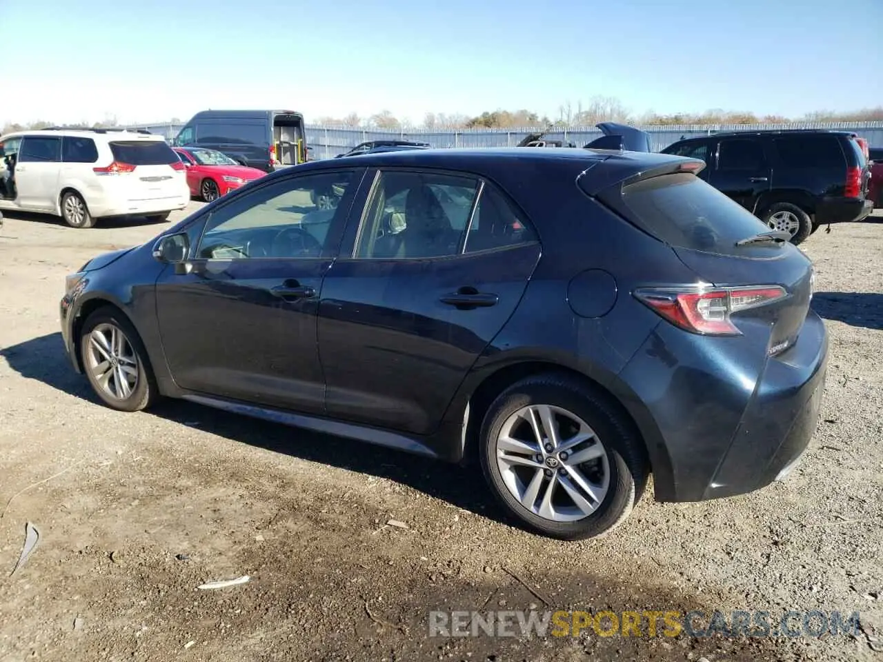 2 fotografías del automóvil dañado JTNK4RBE5K3040193 TOYOTA COROLLA 2019