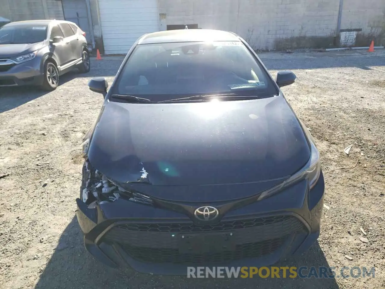 5 fotografías del automóvil dañado JTNK4RBE5K3040193 TOYOTA COROLLA 2019