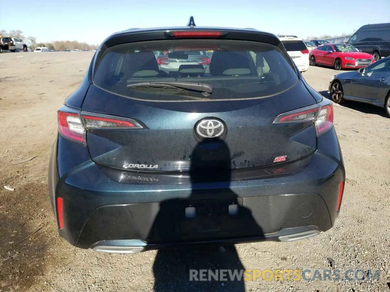 6 fotografías del automóvil dañado JTNK4RBE5K3040193 TOYOTA COROLLA 2019