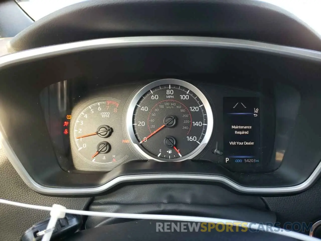9 fotografías del automóvil dañado JTNK4RBE5K3040193 TOYOTA COROLLA 2019