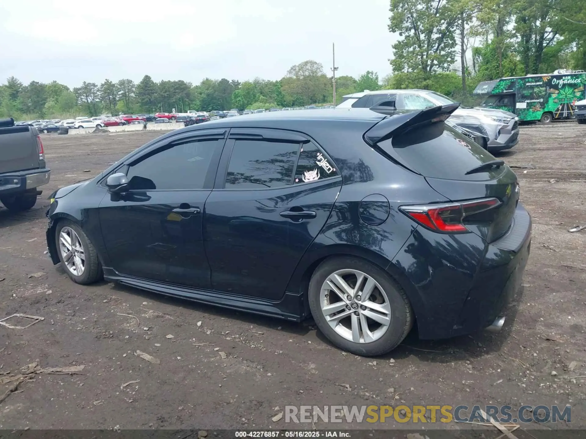 14 fotografías del automóvil dañado JTNK4RBE5K3053574 TOYOTA COROLLA 2019