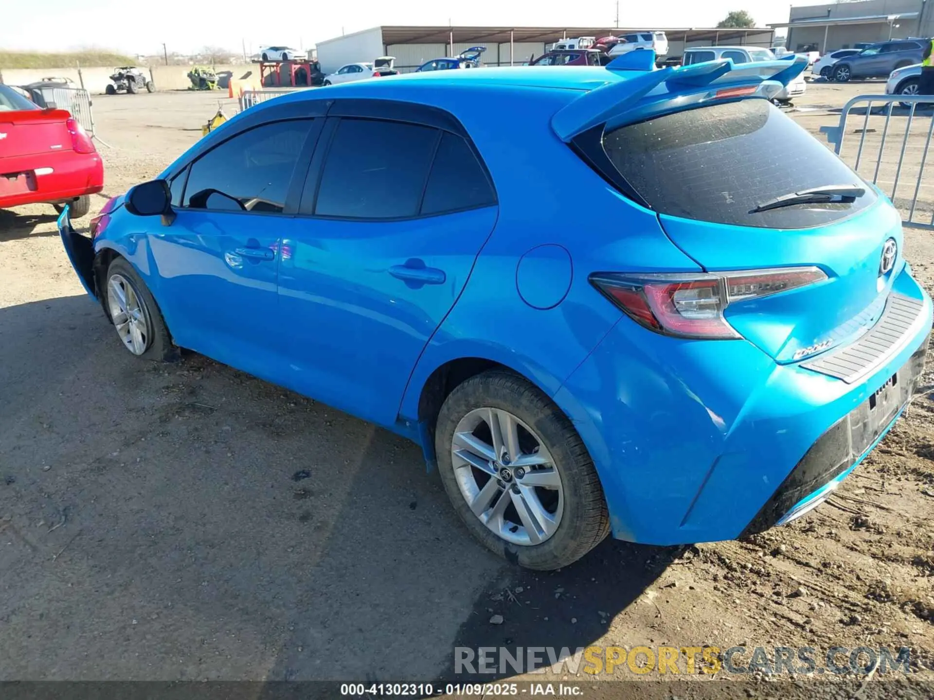 3 fotografías del automóvil dañado JTNK4RBE5K3061447 TOYOTA COROLLA 2019