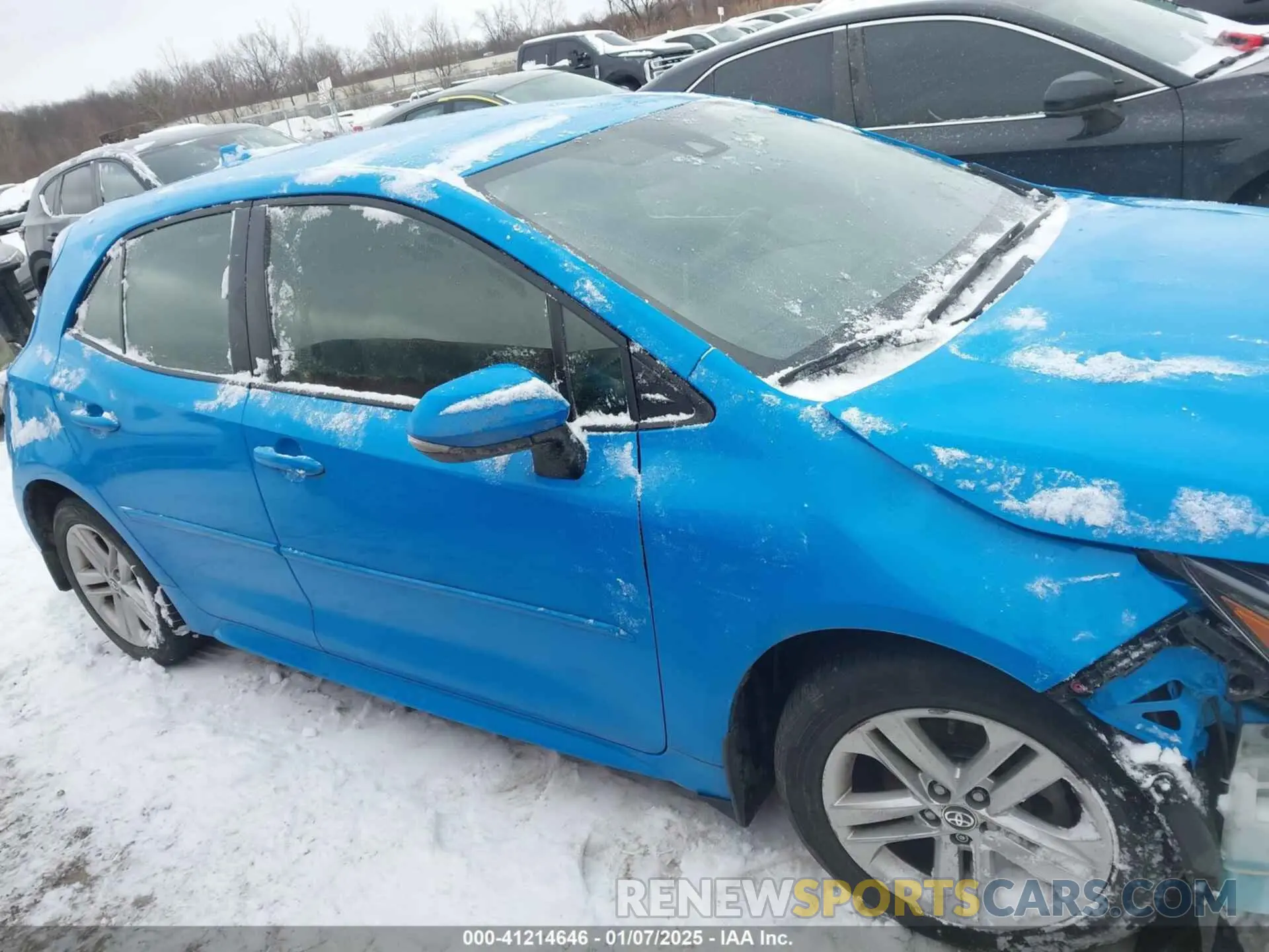 14 fotografías del automóvil dañado JTNK4RBE5K3066986 TOYOTA COROLLA 2019