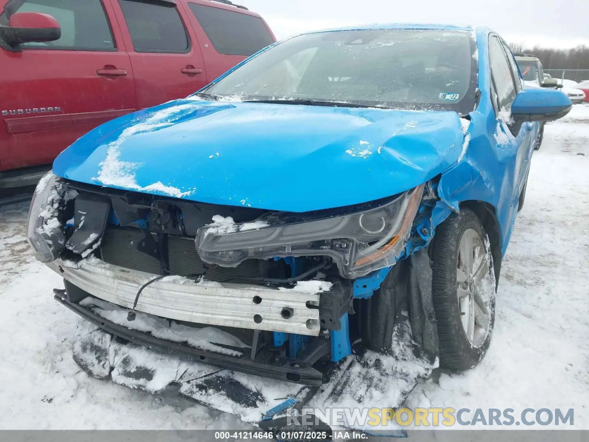 2 fotografías del automóvil dañado JTNK4RBE5K3066986 TOYOTA COROLLA 2019