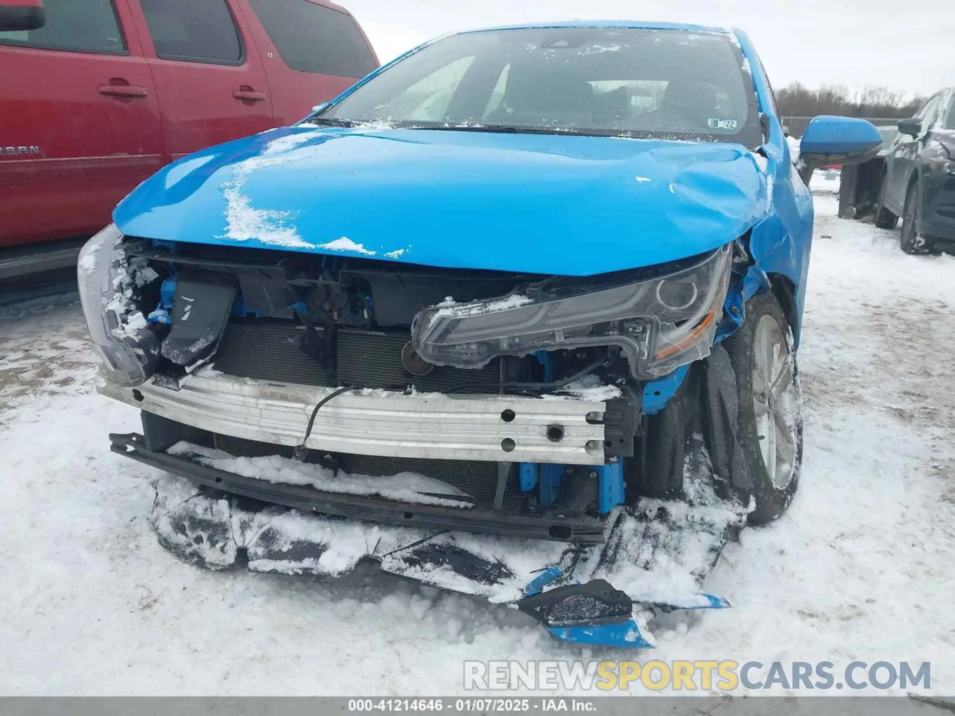 6 fotografías del automóvil dañado JTNK4RBE5K3066986 TOYOTA COROLLA 2019