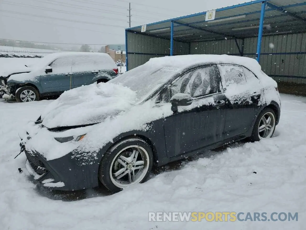 1 fotografías del automóvil dañado JTNK4RBE6K3010510 TOYOTA COROLLA 2019