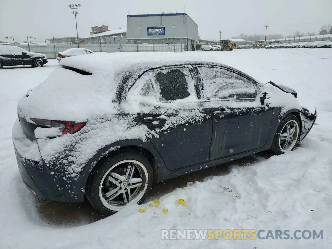 3 fotografías del automóvil dañado JTNK4RBE6K3010510 TOYOTA COROLLA 2019