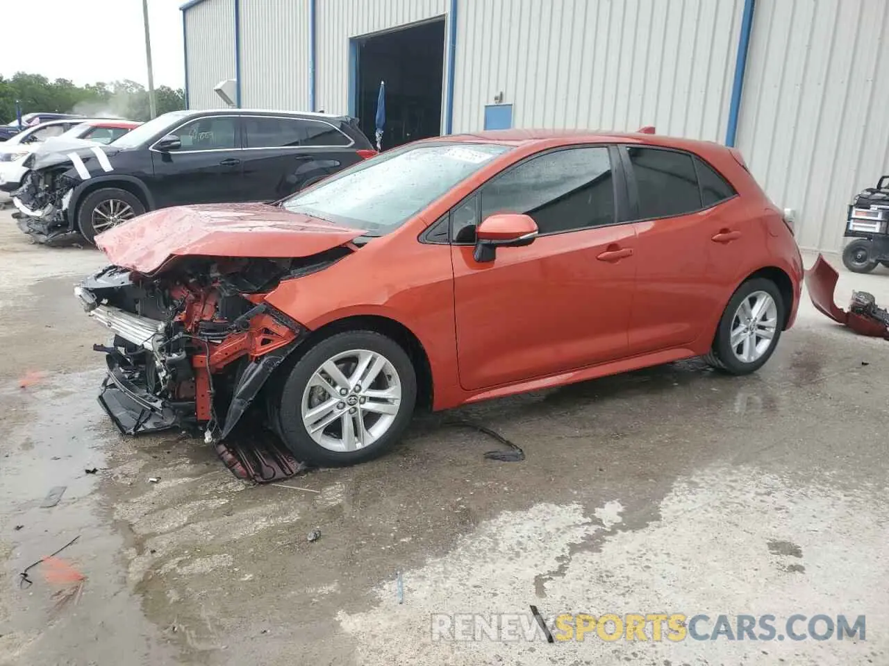 1 fotografías del automóvil dañado JTNK4RBE6K3011690 TOYOTA COROLLA 2019