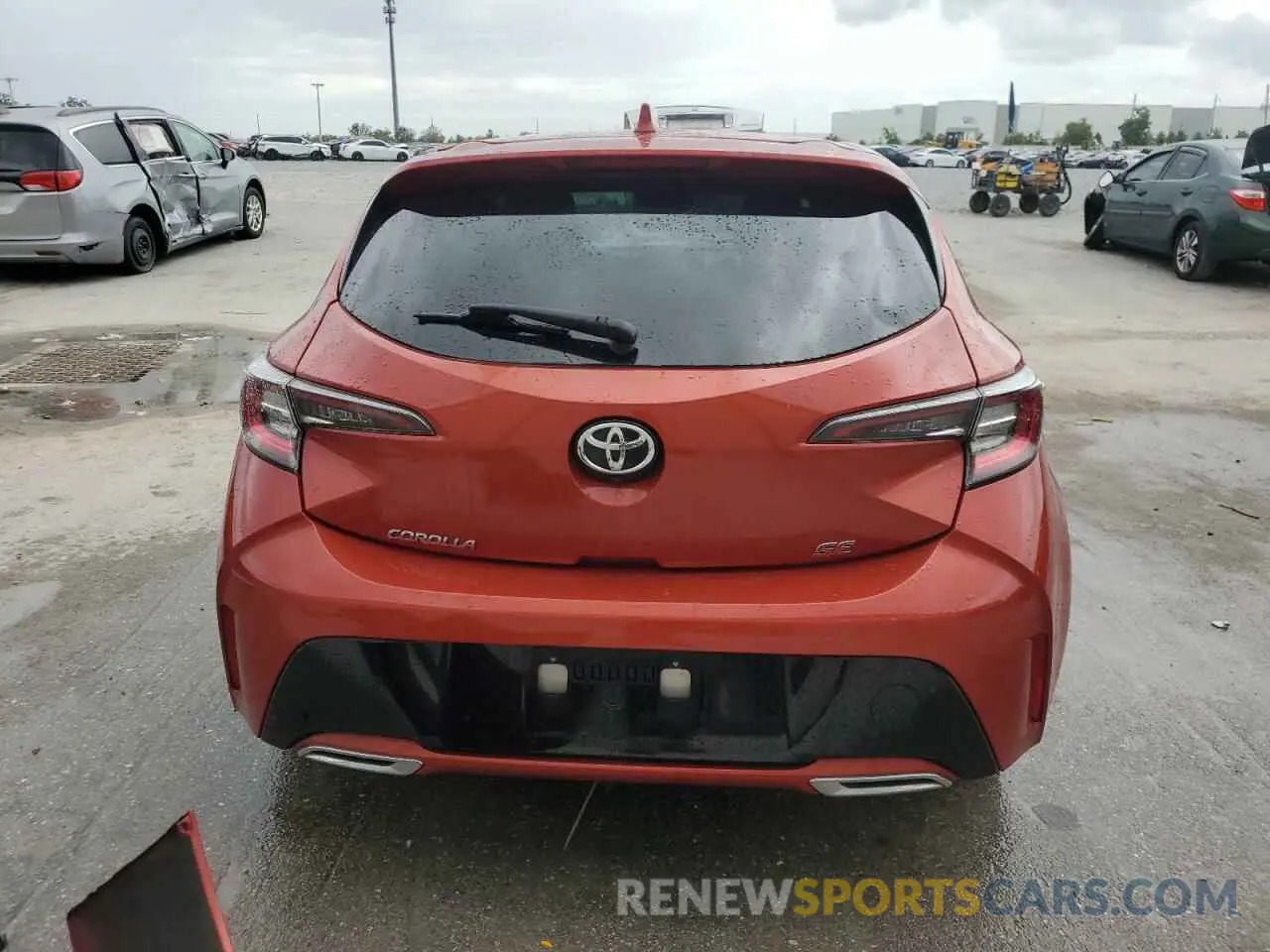 6 fotografías del automóvil dañado JTNK4RBE6K3011690 TOYOTA COROLLA 2019