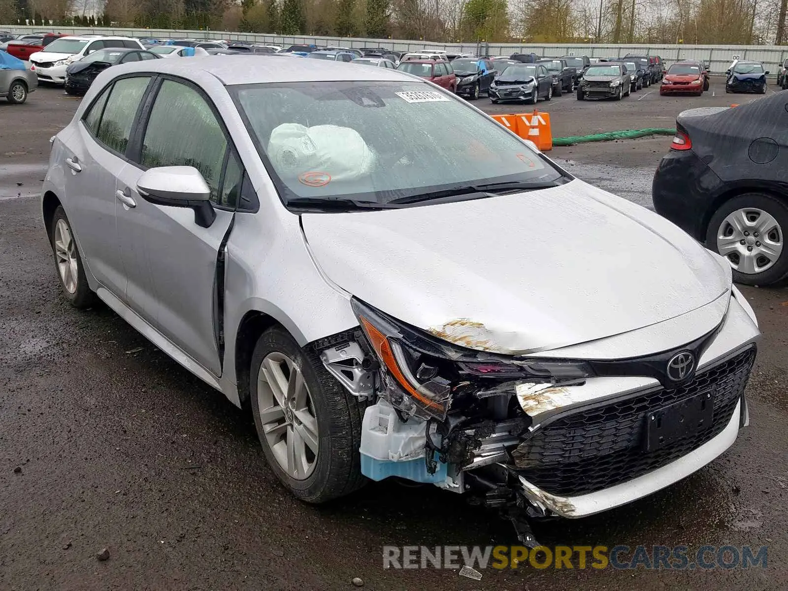 1 fotografías del automóvil dañado JTNK4RBE6K3038565 TOYOTA COROLLA 2019