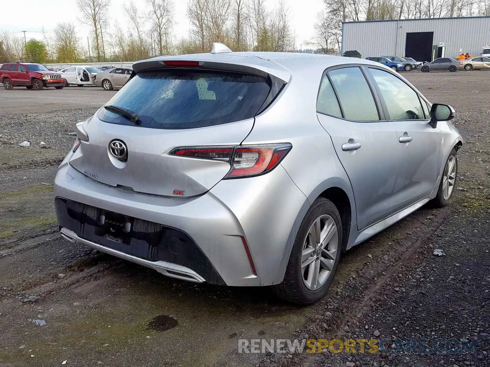 4 fotografías del automóvil dañado JTNK4RBE6K3038565 TOYOTA COROLLA 2019