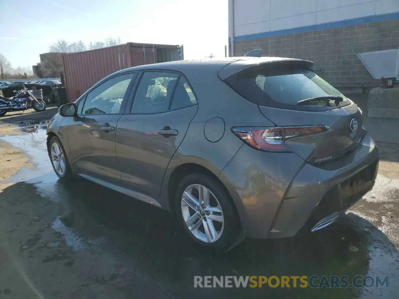 2 fotografías del automóvil dañado JTNK4RBE6K3039604 TOYOTA COROLLA 2019