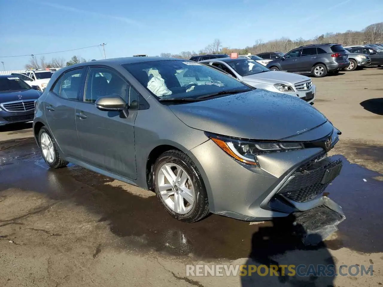 4 fotografías del automóvil dañado JTNK4RBE6K3039604 TOYOTA COROLLA 2019