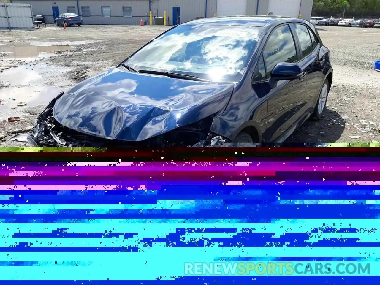 2 fotografías del automóvil dañado JTNK4RBE6K3044107 TOYOTA COROLLA 2019