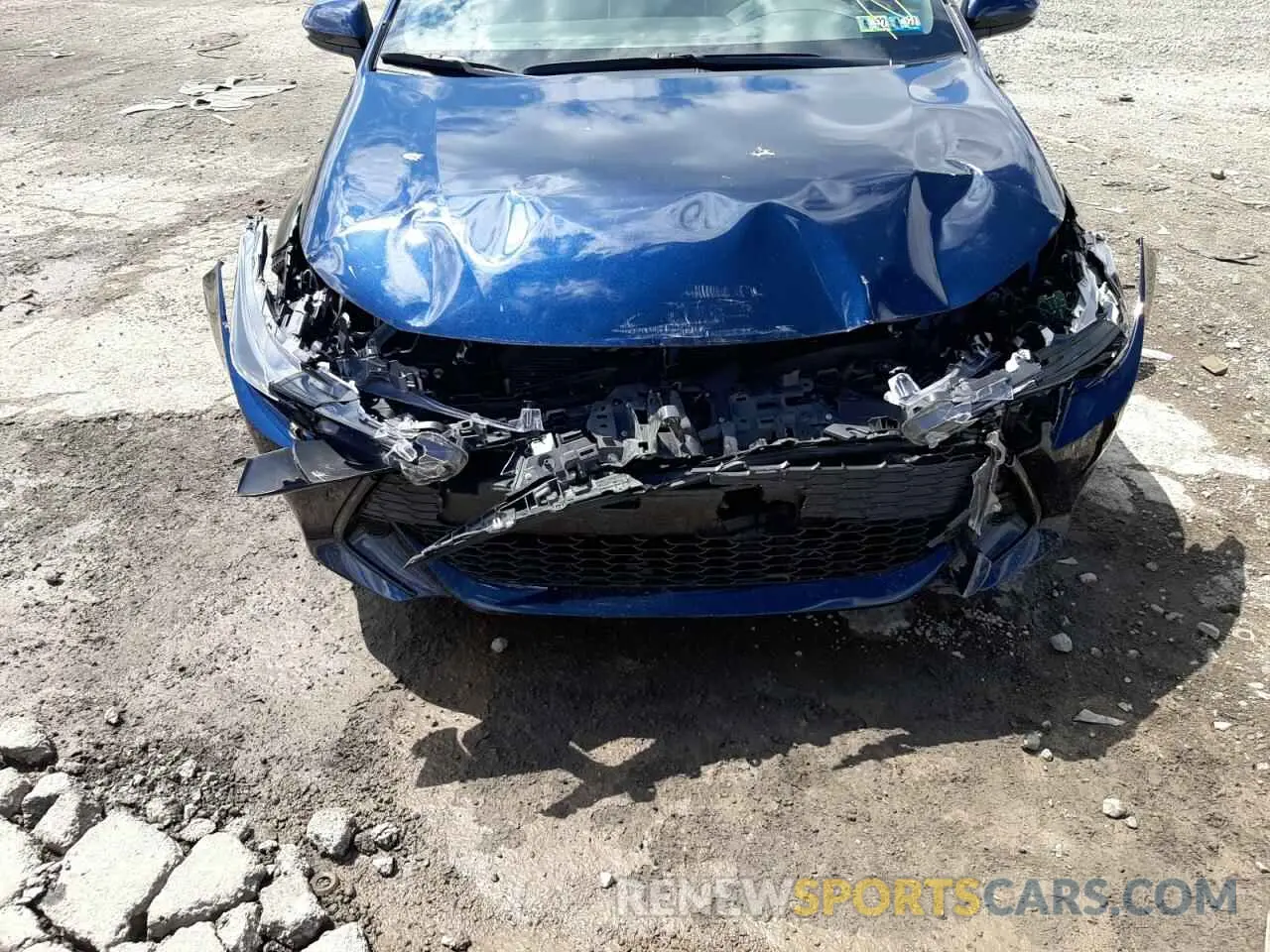 9 fotografías del automóvil dañado JTNK4RBE6K3044107 TOYOTA COROLLA 2019