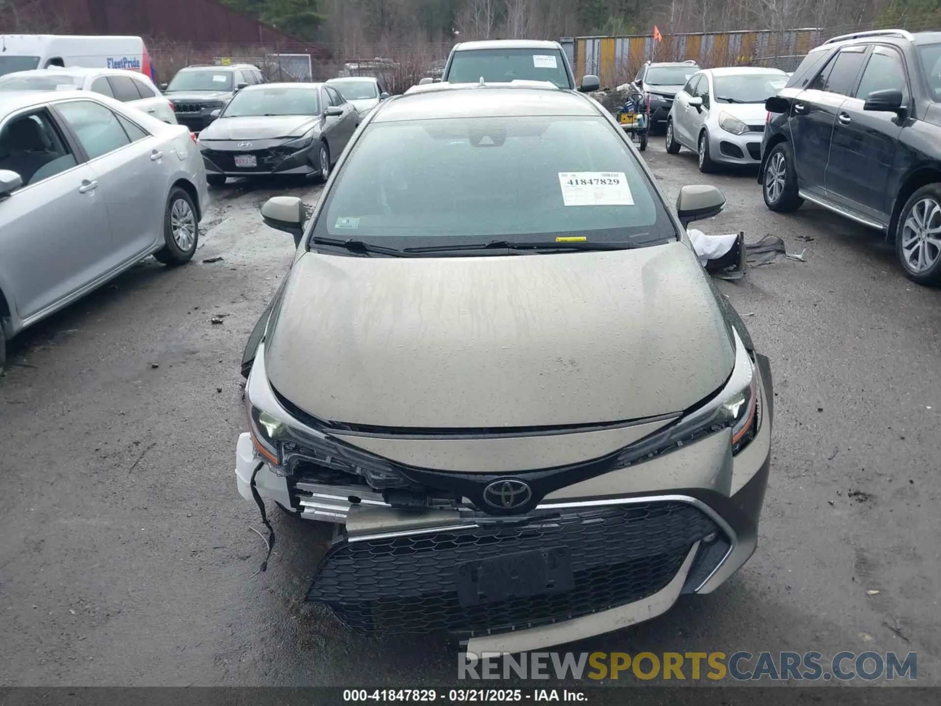 12 fotografías del automóvil dañado JTNK4RBE6K3044494 TOYOTA COROLLA 2019