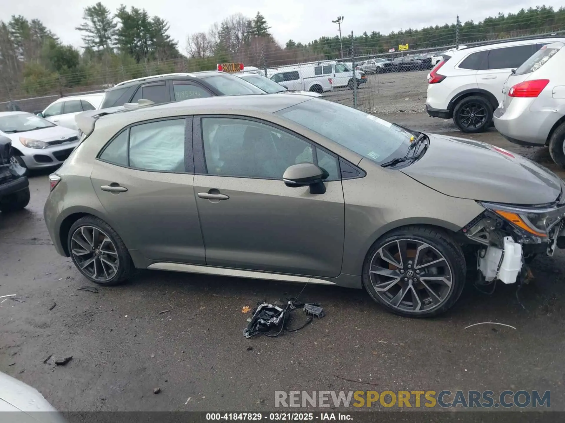 13 fotografías del automóvil dañado JTNK4RBE6K3044494 TOYOTA COROLLA 2019